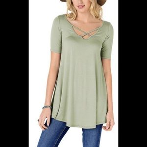 Cross-cross tunic